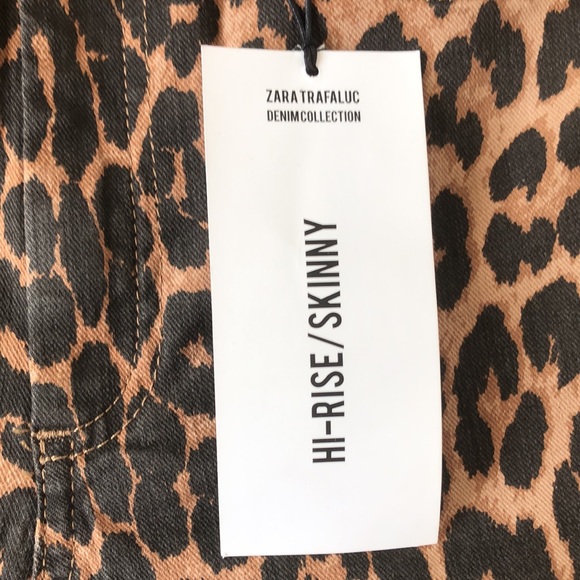 Zara Léopard Skinny Jeans - Picture 3 of 6